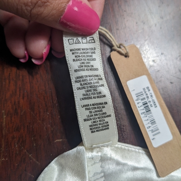 NWT SKIMS Jacquard Triangle Wireless Bra - Picture 11 of 11